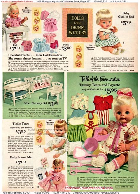 1966 montgomery ward christmas book page 237 catalogs and wishbooks