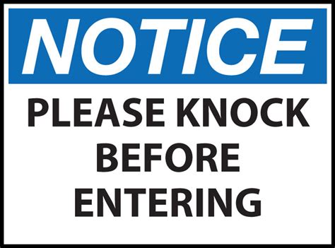Printable Please Knock Sign Customize And Print