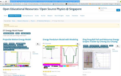 Open Source Physics Singapore March 2017
