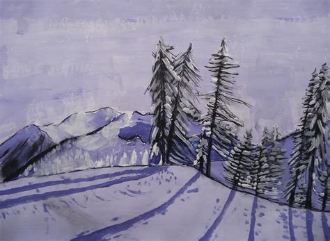 A Faithful Attempt Winter White Landscape Paintings