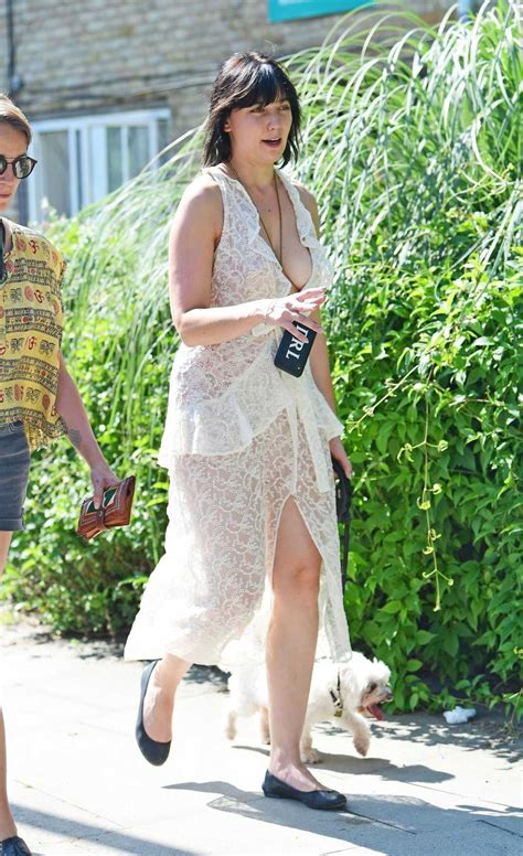 Daisy Lowe In A White See Through Dress Was Seen Out In London 08262019 Lacelebsco