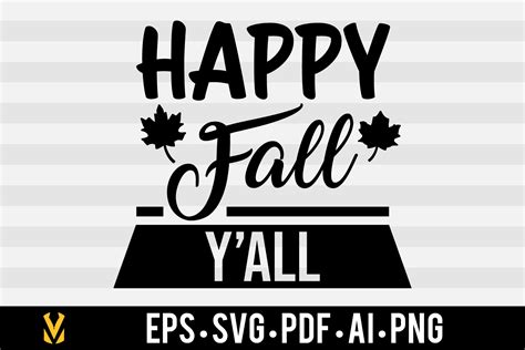 Happy Fall Yall Graphic By Victortavarez23 · Creative Fabrica