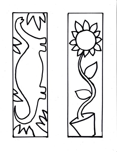 Color Your Own Bookmark Free Kiddo Shelter Coloring Bookmarks Free