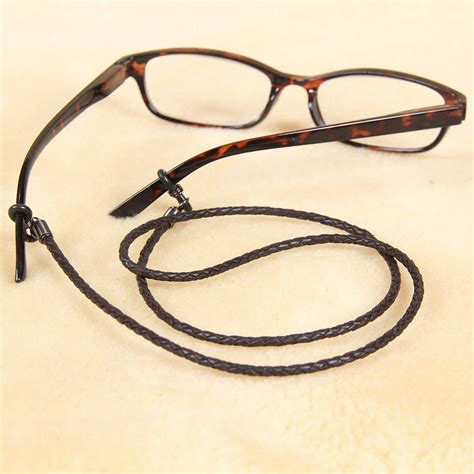 Leather Eyeglass Lanyard Braided Style Security Col Littleton
