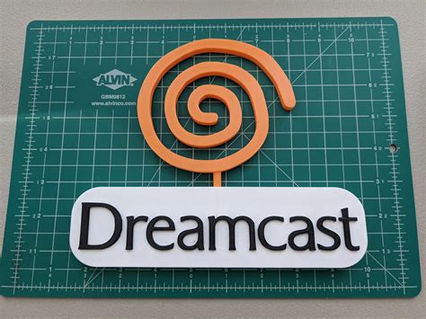 Sega Dreamcast Logo Display Shelf Desk 3d Printed Multiple Etsy
