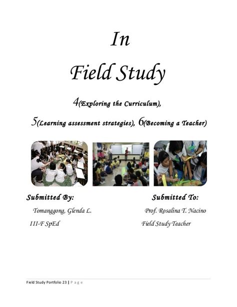 Field Study Portfolio