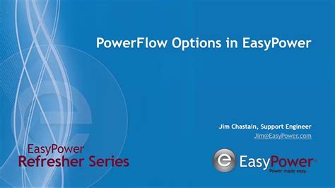 Powerflow Options In Easypower Youtube