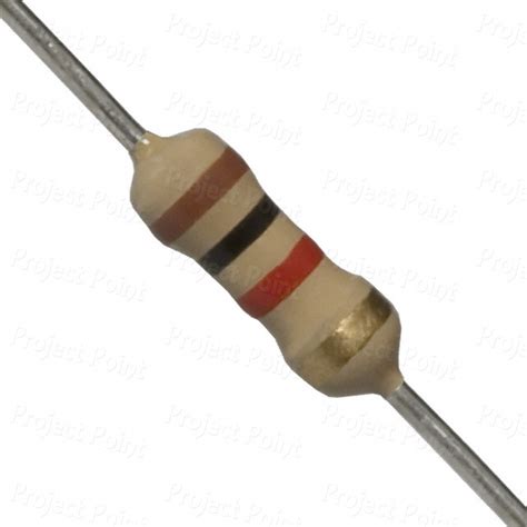 1k ohm 0 25w carbon film resistor 5 cfr 0 25 watts fixed resistor color code resistor