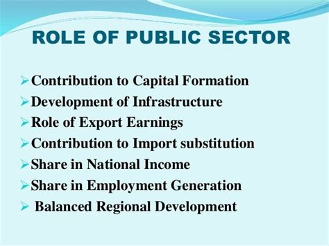 Role Of Public Sector In The Development Process Of Indian Economy