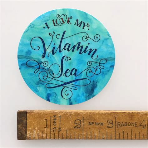 Vitamin Sea sticker | Vinyl sticker | Die cut sticker | Journal sticker | Laptop sticker | Water 