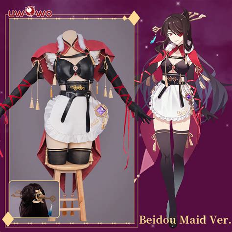 Exclusive Authorization Uwowo Game Genshin Impact Fanart Beidou Maid V In 2022 Maid Costume