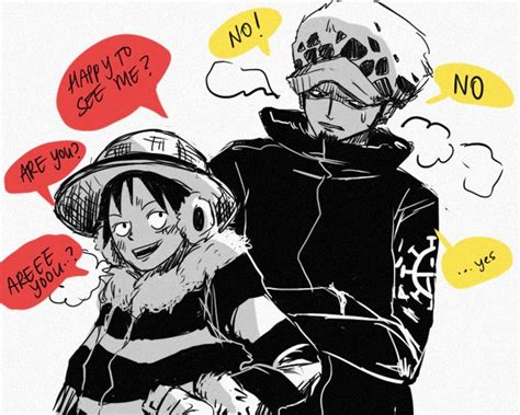 Luffy And Law One Piece Anime Anime One Piece Meme