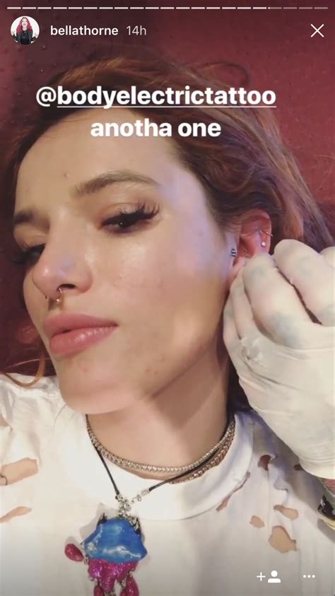 Bella Thorne Snapchats Bloody Ear Piercings Teen Vogue
