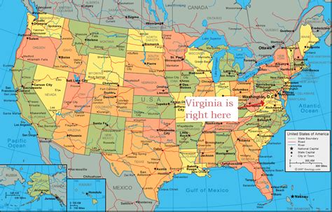 Mapa Estados Unidos Capitales