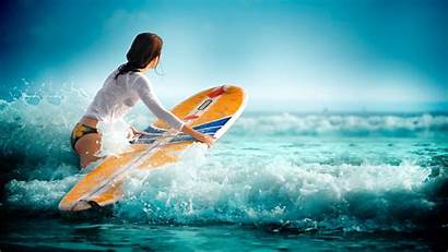 Surfer Surfing Widescreen Definition
