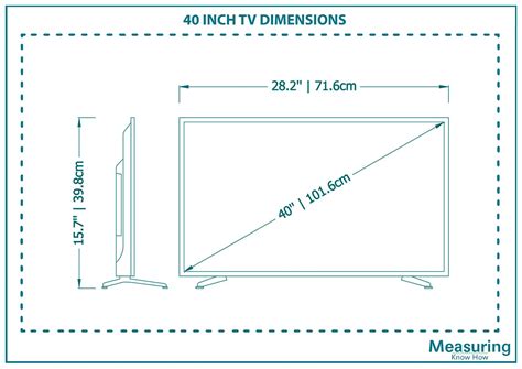 What Are The Average 40 Inch Tv Dimensions Measuringknowhow