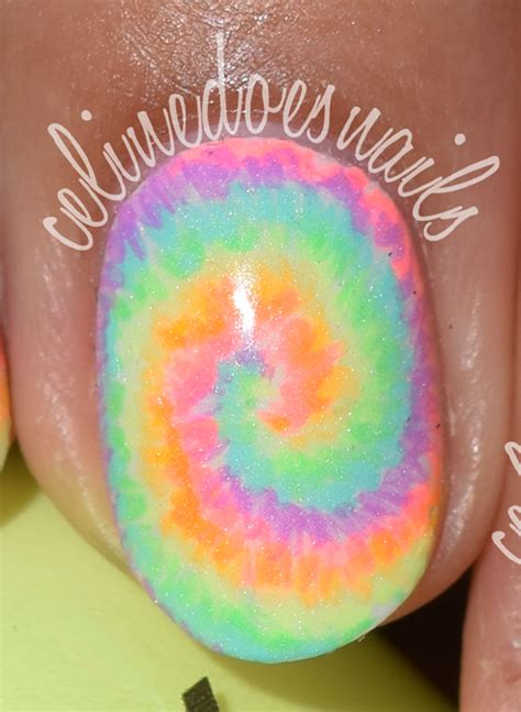 Nails By Celine Tie Dye Nails Tutorial