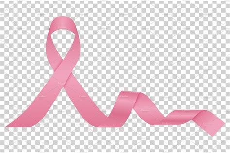 Pink Ribbon Woman Breast Cancer Graphics Creative Market