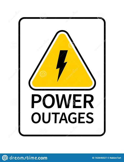 Tacoma power's new outage portal offers more features and information, and allows you to easily report a power outage online or via text message. Power outage sign stock vector. Illustration of dangerous ...