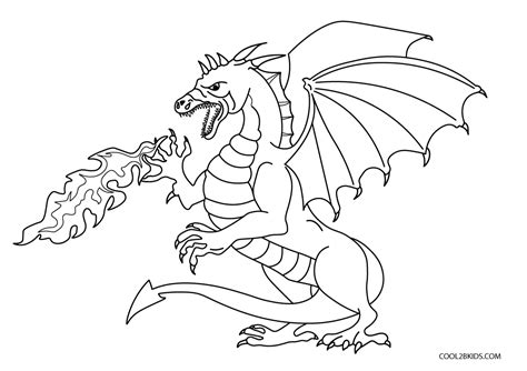 Fire Dragon Coloring Pages For Adults