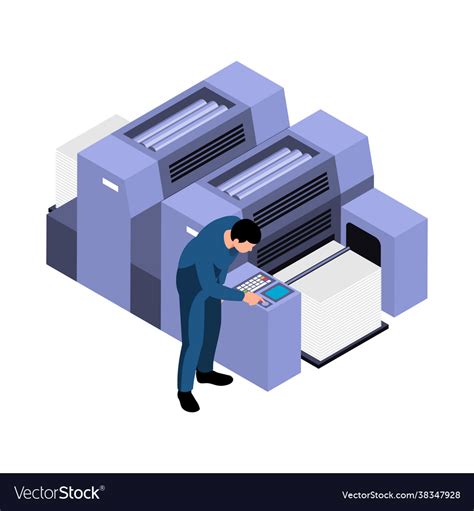 Printing Machine Icon Royalty Free Vector Image
