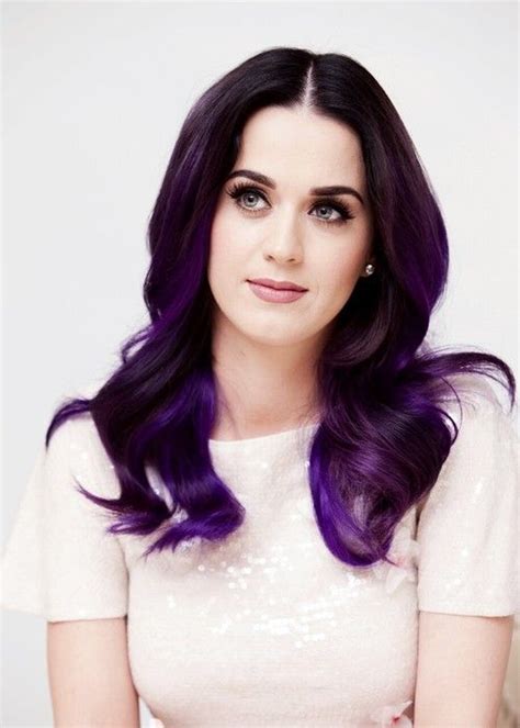 The purple streaks in perry's ponytail at the nickelodeon kids choice awards in march 2012 are a hint of what's to come. 613 best images about Katy Perry on Pinterest