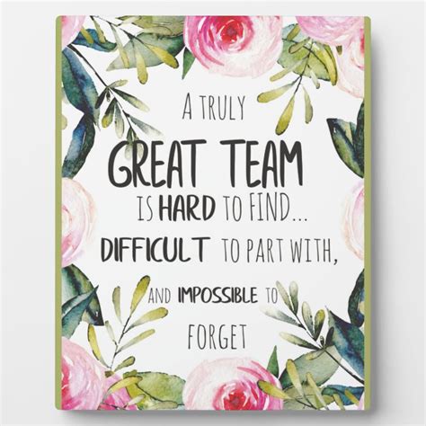 Great Team Thank You T Amazing Team Quote Plaque Uk