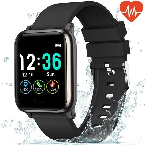 L8star Fitness Tracker Heart Rate Monitor 13 Large Color Screen Ip67