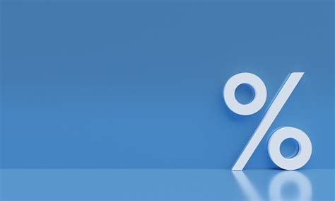 Premium Photo Percent Sign With Blank Background Percentage Symbol