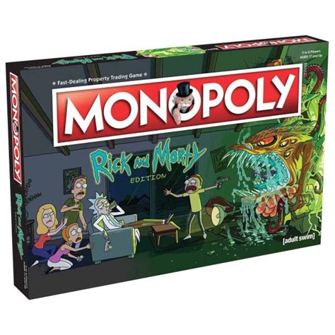 Winning Moves Monopoly Rick And Morty Edition Board Game