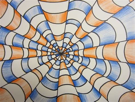 1 Point Perspective Op Art Art With Mrs Peroddy