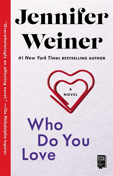 5 Must Read Jennifer Weiner Books For True And New Fans Jennifer Weiner Books Who Do You Love