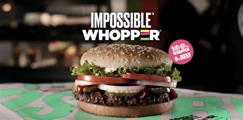 For The Next Month The Impossible Whopper Will Be Available At Burger