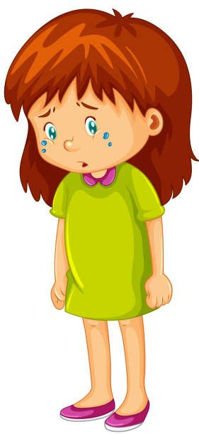 Royalty Free Clip Art Of A Girl Crying Art Clip Art Vector Images