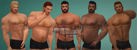 My Sims 4 Blog Body Hair Recolors Accessory Nipples And