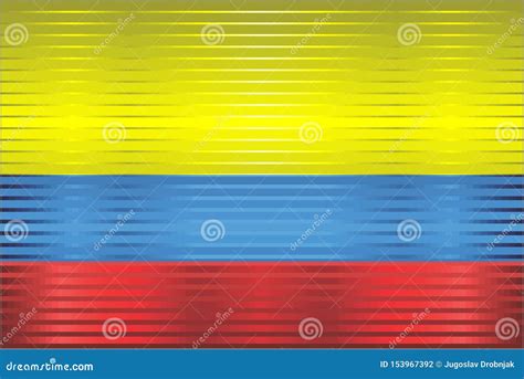 Shiny Grunge Flag Of The Colombia Stock Vector Illustration Of Grungy