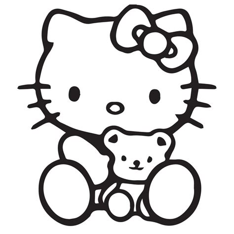 hello kitty with teddy vis alle stickers foliegejl dk