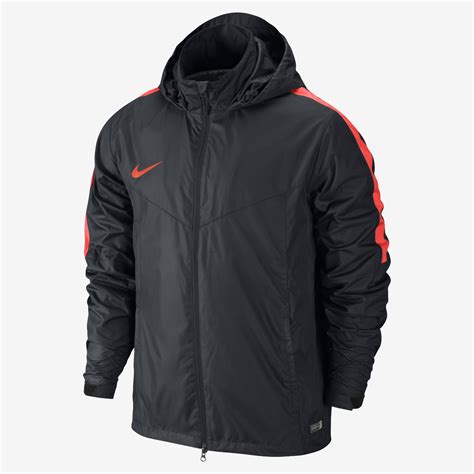 Nike Storm Fit Squad Football Rain Jacket Black Hyper Crimson