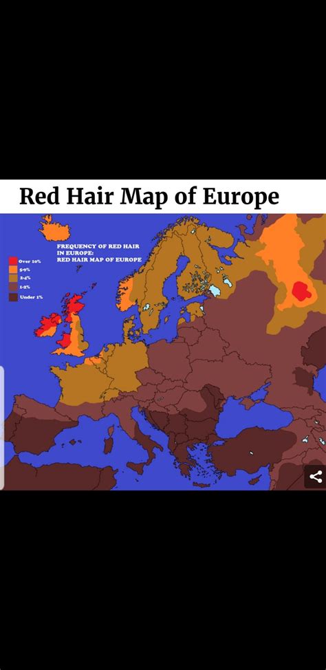 Red Hair Map Of Europe Mapporn My Xxx Hot Girl