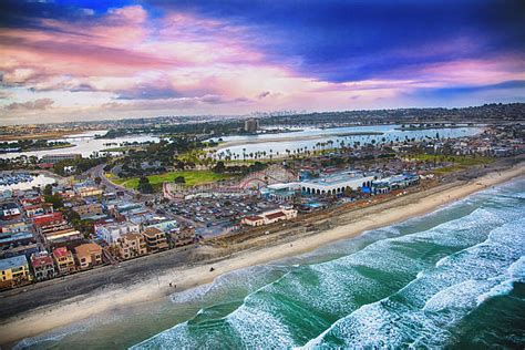 Photography Of Mission Bay And Mission Beach In San Diego On A