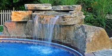 And that also means there's no huge pile of dirt to get rid of. Swimming Pool Waterfall Kits - RicoRock®, Inc.