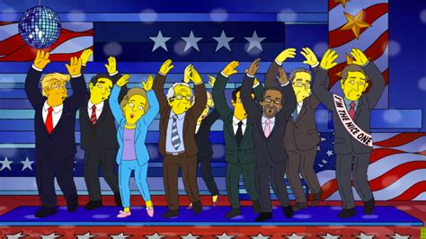 Simpsons Imagine World Where Presidential Candidates All Get Along