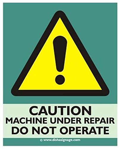 Machine Under Repair Do Not Repair Auto Glow Sign Board