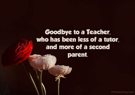 Farewell Quotes And Messages For Teacher WishesMsg