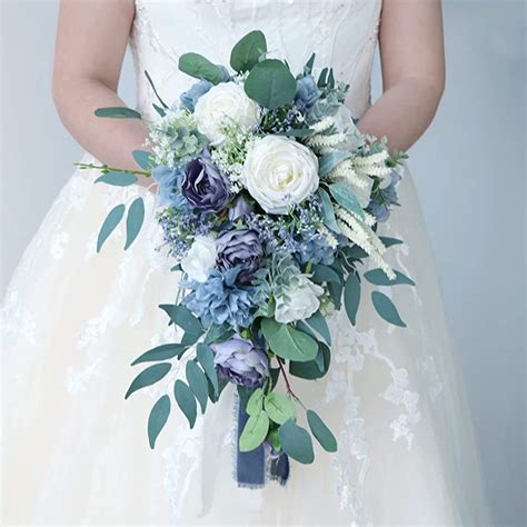 Stunning White Rose And Eucalyptus Bridal Bouquets From Classic To