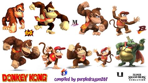 Smash Bros Ultimate Donkey Kong Series Evolution By Purpledragon267 On