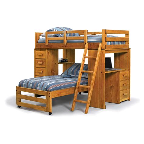 This piece includes an attached ladder. Twin Over Full Bunk Bed with Desk: Best Alternative for ...