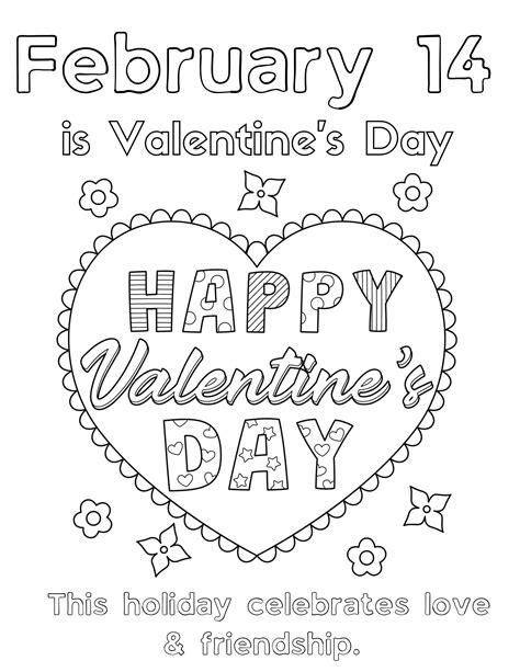 Free Printable February Coloring Pages For Kids And Adults