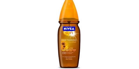 nivea sun deep tanning oil spray spf 6 golden and lond lasting tan reviews 2019