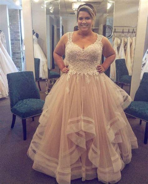 Plus Sizes Wedding Dress，blush Bridal Dress Misdaisystyle Plus Size